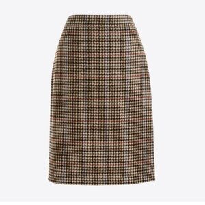 J. Crew Multicolor Plaid A-Line Skirt